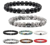 Nuovi braccialetti da uomo e da donna 2025, braccialetti regolabili adatti for la festa del papà, la festa della mamma e i regali di Natale(Style 1)
