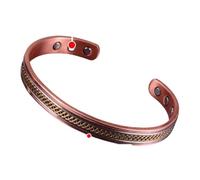 Nuovi braccialetti di rame da 2025 Pure Braccialetti femminile Magnitico Twisteble High Magnitics ad alto contenuto di braccialetti aperti intrecciati gioielli ridimensionabili Donne decorazioni