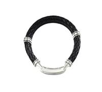 Nuovi braccialetti in pelle Lane 2025, 5 offerte regalo per il cuore in argento, in stile europea gioielli di moda punk fai -da -te per uomini e donne decorazioni gioielli commemorativi con te alla