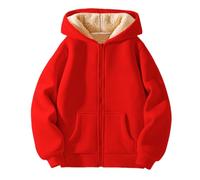 Nuovi capispalla per ragazzi e ragazze con lana d'agnello spessa, versatile, casual, caldo ed esterno per bambini grandi in inverno, capispalla per, Rd2, 9-10 Anni