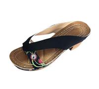 Nuovi Infradito Donna con Tacco, Moda Sandali Donna Estive Comode Ciabatte Supporto Arco Plantare Flip Flop Mare Aperte Sandalo Leggere Eleganti Pantofole Antiscivolo Infradito da Spiaggia Piscina