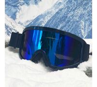 Nuovi occhiali da sci da uomo con montatura grande, antivento, adatti per sci, arrampicata, protezione dal vento e occhiali da sci, comodi e casual, ideali per outfit all'aperto, ciclismo, spiaggia, v