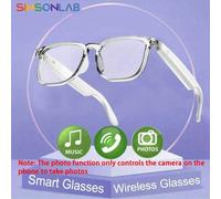 Nuovi occhiali smart 2025 per uomo e donna, assistente vocale IA, risposta chiamate, controllo musica, controllo touch preciso, adatti per guida, esterno, lavoro, leggeri, ricarica magnetica, riduzion