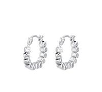 Nuovi orecchini a cerchio semplici e alla moda in argento sterling 925, piccoli robusti, for regali di gioielli raffinati da donna