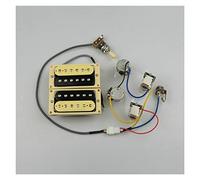 Nuovi pickup Humbucker Electric Guitar Pickups 4C Zebra/Black Set Pickups Set per Chitarra Elettrica(Zebra YE Push-Pull)