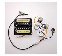 Nuovi pickup Humbucker Electric Guitar Pickups 4C Zebra/Black Set Pickups Set per Chitarra Elettrica(Zebra Wiring Harness1)