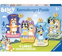 Nuovi Ravensburger Bluey 4 Puzzle A Forma Grande (10, 12, 14, 16 Pezzi)