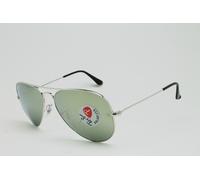 Nuovi Ray Ban RB 3025 Aviator Large Metal 003/58 Mirrored Polarized Sunglasses