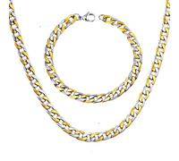 Nuovi risultati di gioielli africani 2026 set di gioielli africani set larghezza 8 mm in acciaio inossidabile lungo 50 cm 55 cm da 60 cm Braccialetti set di accessori cubani alla moda di moda dono