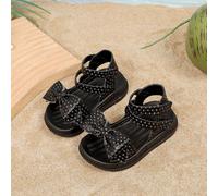 Nuovi sandali estivi da ragazza alla moda, comodi e leggeri con fiocco, scarpe da principessa [La taglia è piccola, si consiglia di ordinare una taglia in più] EUR20,EUR21,EUR22,EUR23,EUR24,EUR25,EUR2