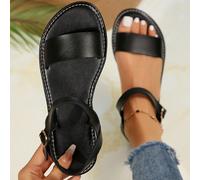 Nuovi sandali piatti estivi da donna, ciabatte casual per la casa, sandali piatti estivi alla romana EUR36,EUR37,EUR38,EUR39,EUR40,EUR41,EUR42,EUR43Colore unicoPoliuretano