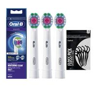 NUOVI spazzolini Oral B 3D White EB18 3 pezzi con set stuzzicadenti