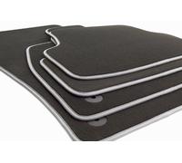 NUOVI tappetini premium bordo argento adatti per VW Golf 5 6 Scirocco GTI GTD 4x