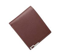 Nuovi Uomini Orizzontali Moda Multifunzionale Hardware Binding PU Portafoglio Nonno Portafoglio Inserto, Caff, Taglia unica