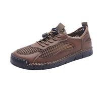 Nuovi Uomini Scarpe Sportive All'aperto per il Commercio Estero Casual Anti Slip Scarpe Da Trekking Traspirante Mesh Scarpe Da Uomo Sneaker per Gli Uom, cachi, 5.5 UK 3X-Narrow