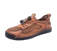 Nuovi Uomini Scarpe Sportive All'aperto per il Commercio Estero Casual Anti Slip Scarpe Da Trekking Traspirante Mesh Scarpe Da Uomo Sneaker per Gli Uom, Marrone, 7.5 UK 3X-Narrow