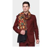 Nuovissima stola da uomo Kashmiri Aari ricamata Pashmina Paisley scialle in l...