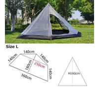 Nuovissima tenda da esterno escursionismo M/L portatile 1-2/2-3 persone 1,8 libb