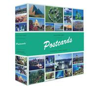 Nuovissimo album di cartoline con 50 fogli rilegati rigidi e copertina laminata