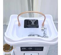 Nuovissimo attrezzatura per spa con testa portatile mobile per parrucchiere con serbatoio di acqua di scarto integrato e eq per fumigazione a vapore con circolazione dell'acqua