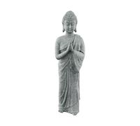 Nuovissimo Buddha Ornamenti Robusto Effetto Legno 3,5x5,5x18cm Giardino Interno