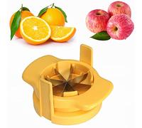 Nuovo 1 confezione di fette di limone e lime Separatore di frutta al limone Separatore di mele Taglierina d'arancia Assapora le fette di limone e lime in pochi secondi (giallo)