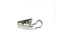 Nuovo 10 X Asta Anello Tenda Drappo Molla Clip E; Gancio Spazzola Nickel Plated