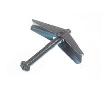 Nuovo 10 X Cartongesso Molla a Levetta + Viti Cavo Muro Anchor M5 X 50mm - Uno