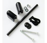 Nuovo 10 X Copriwater Montaggio Kit Classico con Nero Cerniere - Onestopdiy - HD