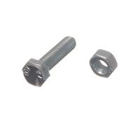 Nuovo 10 X Esagonale Bulloni Set Vite 4.8 Grado M6 25mm BZP Zincato - Onestopdiy