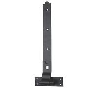 Nuovo 10 X Gomito Gancio E; Fascia Capanno Cerniere Porta Acciaio Nero 300mm