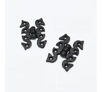 Nuovo 10 x Nero Antico Decorativo Cerniere Acciaio + Viti 38 X 56mm
