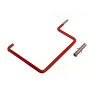 Nuovo 10 X Plastica Rossa Rivestito Vite Nella Parete Ganci Utilità - Onestopdiy