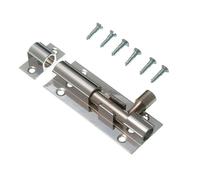 Nuovo 10 X Porta Bulloni 100mm Alluminio Bagno Spingere Tirare - Onestopdiy - HD