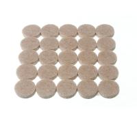 Nuovo 10 X Strisce Di 25 Adesivo Rotondo Feltro Pad 15mm Diametro X 4mm -