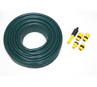 Nuovo 100 Metri Giardino Tubo Con Set Di 5 Hozelock Compatibile Connettori - Uno