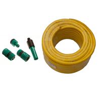 Nuovo 100 Metri Pro Giardino Tubo Anti Piega + Hozelock Compatibile Connettori