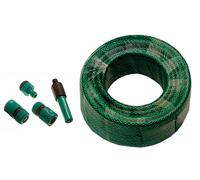 Nuovo 100 Metri Verde Braded Giardino Tubo+Hozelock Compatibile Connettori - O
