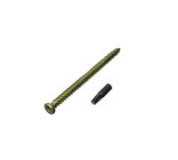 Nuovo 100 X Calcestruzzo Telaio Viti con Tappi e Un Punta Torx Gratis 7.5 X
