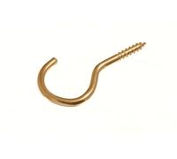 Nuovo 100 X Ganci A Vite Senza Spalla In Rame Placcato Ottone 38Mm - On