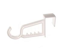 Nuovo 100 X Sopra la Porta Gancio Grande Con Segmentata Rail Plastica Bianco - O