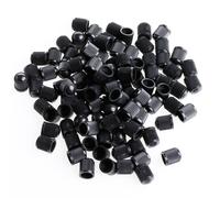 Nuovo 100x Plastica Auto Moto Camion Ruota per Stelo Della Valvola Tappo B