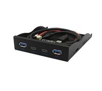 Nuovo 10Gbps USB3.2 GEN2 Pannello Frontale HUB per Desktop 3.5 "Floppy Driver 19PIN a Porta TypeC per Desktop Case Front USB Hub