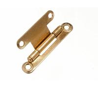 Nuovo 12 Coppie Di Piatto Nascosto Cerniere Ottonati Acciaio Zincato 63mm X 29mm