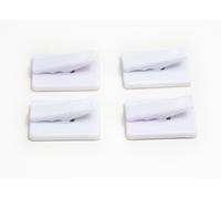 Nuovo 12 X Bill Clip Adesivo Nota Sostegno a Molle Plastica Bianco - Onestopdiy