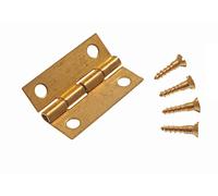 Nuovo 12 x Mini Scatola Gioielli Cabinet Cerniere Ottone Massiccio 25mm (2.5cm)