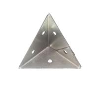 Nuovo 12 X Piramide Angolo ad Staffe Acciaio BZP 45mm (4.4cm) - Onestopdiy