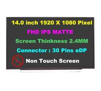 Nuovo 14,0" LED IPS FHD 1920 x 1080 Schermo stretto 2,4 mm di spessore di sostituzione dello schermo del laptop largo per Lenovo THINKPAD X1 CARBON 5TH GEN MODELLO 20K3 Notebook 60Hz 30 pin eDP