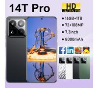 Nuovo 14T Pro Smartphone 5G 7.0HD Doppia SIM Card 22G + 2TB Telefono cellulare 8000mAh Android Versione globale Telefoni cellulari intelligenti Cellulari