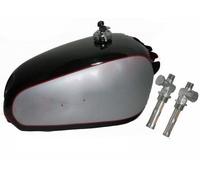 Nuovo 1950 BSA D'Oro Flash A10 Nero Argento Serbatoio Benzina Con Coperchio &